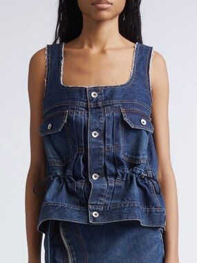 Sacai Denim Tank US 10
